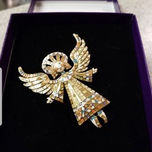 Bob Mackie Angel Brooch